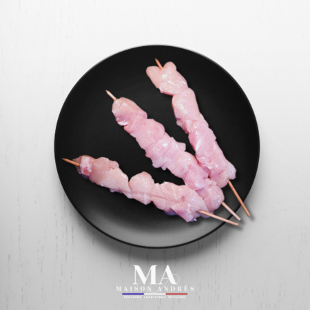 Brochette de poulet nature